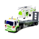  Automobil na baterije s helikopterom u mjerilu 1:16 - zeleno/bijeli | Shoptok.si