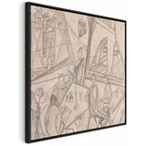  Slika - Frida Kahlo – Frida and Her Contemporaries 60x60 U crnom drvenom okviru | shoptok.hr