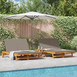 vidaXL Suncobran Set od 2 Čvrsta akacija, pocinčani čelik, guma, tkanina | shoptok.hr