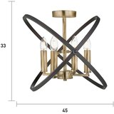 Searchlight STROPNA SVETILKA Hoopla 45/33/45 cm | Shoptok.si