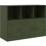 vidaXL Komoda olivno zelena 99x39x73 cm jeklo | Shoptok.si