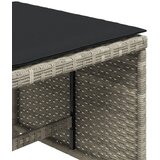  Vrtni taburei s jastucima 4 kom 40x40x35 cm od poliratana | shoptok.hr