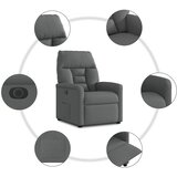  Električni naslonjač od tkanine tamnosivi | shoptok.hr