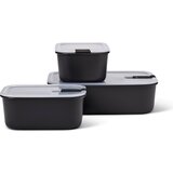  Posode s hermetičnim zapiranjem EasyClip, 3-delni komplet (2 x 700 ml + 1 x 1500 ml) - Nordic Black Cene