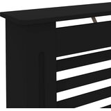  Pokrov za radijator crni 152 x 19 x 81,5 cm MDF | shoptok.hr