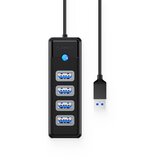 Orico USB hub s 4 vhodi, USB 3.0, 0.15m PW4U-U3-015 | Shoptok.si