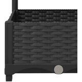  Vrtna žardinjera s rešetkom crna 120x40x121,5 cm PP | shoptok.hr