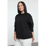 Trendyol ženski duks Tbbaw25Ao00039, crni Cene