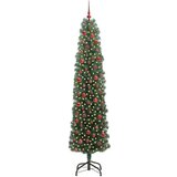 vidaXL Umestno božično drevo Zelena 240 cm PVC in Jeklo in Plastika | Shoptok.si