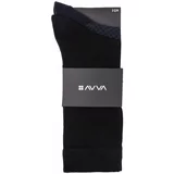 Avva Men's Black Patterned 2-Pack Socket Socks