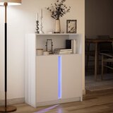  Komoda s LED svjetlima bijela 77x34x100 cm konstruirano drvo | Eponuda.ba