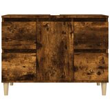 Ormarić za umivaonik boja dimljenog hrasta 80x33x60 cm drveni | Eponuda.ba