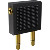 D1C35015 i-Jack AD-Flight klinker avdio Y-adapter [1x priključna doza za 3,5mm banana moški konektor - 2x 3,5mm banana moški konektor] črna, (20411368)
