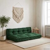  Jastučić za paletni kauč 2 pcs Zelena 120 x 80 x 38 cm Tkanina | shoptok.hr