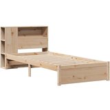 vidaXL Krevet s regalom za knjige bez madraca 75x190 cm borovina | shoptok.hr