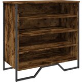 Maison Chic Omarica za obutev - Kopa za čevlje dimljeni hrast 80x38x78 cm inženirski les, (21777668) Cene