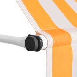 Tenda na ručno uvlačenje 300 cm narančasto-bijela prugasta | shoptok.hr