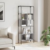  Regal za knjige s 5 razina siva boja hrasta 76x33x188,5cm | Eponuda.ba