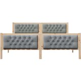  Konstrukcija postelje z vzglavjem Svetlo siva 180 x 200 cm, (5000084163) | Shoptok.si
