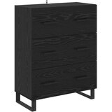  Kreveta Crni hrast 69,5 x 34 x 90 cm Obrađeno drvo i čelik | shoptok.hr