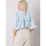 RUE PARIS Blouse-CHA-BZ-3312.30-light blue | Shoptok.si