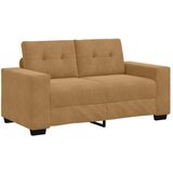  Dvosedežna garnitura rjava 120 cm žamet, (22054488) | Shoptok.si