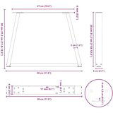  Noge za klub stolić V-oblika 2 kom Crne 30 x (30-31 3) cm Čelik - Crna 30 x (30-31.3) cm 2 1 | shoptok.hr