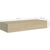 vidaXL zidne police s ladicama 2 kom boja hrasta 60 x 23,5 x 10 cm MDF | shoptok.hr