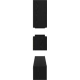 vidaXL Komplet TV omaric s polico Drugo 8 pcs Črni hrast 100 x 30 x 30 cm | Shoptok.si