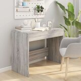 vidaXL Pisalna miza siva sonoma 101x50x76,5 cm iverna pl. | Shoptok.si