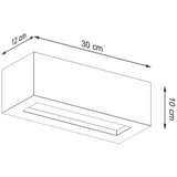 Sollux SL.0992 - Zidna svetiljka VEGA 1xE27/60W/230V 30 cm beton | Eponuda.com