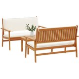  Sjedeća garnitura za vrt 3 pcs Smeđa 120 x 65,5 x 79 cm | shoptok.hr