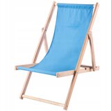 KADAX Leseni vrtni ležalnik za na plažo, zložljiv, moder, vrhunske kakovosti, (5000355508) | Shoptok.si