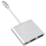 Maclean Adapter USB-C 3.0 na HDMI / USB / USB-C MCTV-840, (20442503) Cene