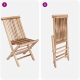  Set vrtnih namještaja 9 kom. Prirodna Čvrsto teak drvo | shoptok.hr