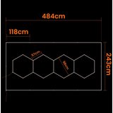  LED stropno svetlo LED/384W/85-265V 4000K 484x243 cm CRI 90 IP54 bela | Eponuda.com