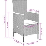  9-dijelni vrtni blagovaonski set s jastucima crni | shoptok.hr