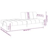  Kavč dvosed z ležiščem krem žamet, (21749650) | Shoptok.si