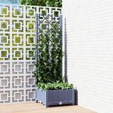 Furnova Cvetlično korito z oporno mrežo temno sivo 40x40x121,5 cm PP, (21921080) Cene