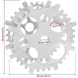  Stalak za vino Srebrno 39 x 14 x 39 cm Aluminij | shoptok.hr
