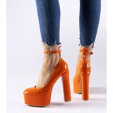 Gemre Orange patent pumps Colle | shoptok.hr