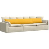 vidaXL jastučići za sofu 2 pcs svijetlo žuta 200 x 40 cm | shoptok.hr