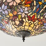 Endon 111915 - Površinski montiran Tiffany luster SULLIVAN, 3x E27/10W/230V, prečnik 40 cm | Eponuda.com