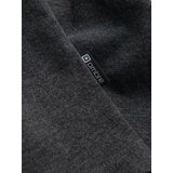 Ombre Men's t-shirt with unbuttoned round henley neckline - black | Eponuda.ba