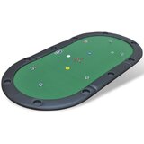 vidaXL Zložljivo poker namizje za 10 igralcev zeleno Cene