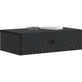 Stolna Stenska stranska miza Črna 59 x 34,5 x 17 cm Inženirski les, (5000232410) | Shoptok.si