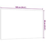 vidaXL Zidna magnetna ploča bijela 100x60 cm od kaljenog stakla | shoptok.hr