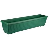 Plastična žardinjera Jadran (Vanjska dimenzija (D x Š x V): 80 x 20 x 17 cm, Zelene boje) Cijene