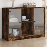  The Living Store Komoda dimljeni hrast 102x37x75,5 cm inženirski les - Komoda, (21500311) | Shoptok.si