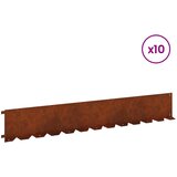  Ograda oko Travnjaka 10 pcs 102 x 15 x 4 cm Čelik Rđa | Eponuda.com